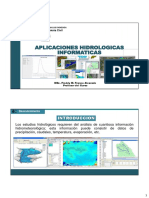 Aplicaciones Hidrologicas Informaticas: Introduccion