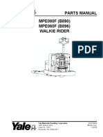 MPE080F (B890) MPE060F (B896) Walkie Rider Parts Manual: Yale Materials Handling Corporation