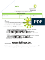 Compromiso de Participación en Curso Virtual "Llenado de Los Formatos de Envío de Datos 606, 607 y 608".