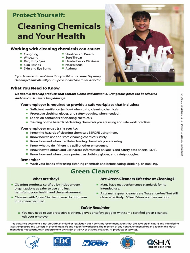 What You Have To Do When Handling Cleaning Chemicals | PDF | Personal ...