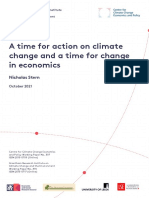 A Time For Action On Climate Change and A Time For Change in Economics