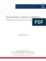 Government e service delivery