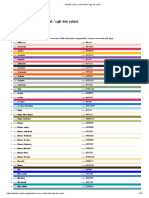 tabella nomi e codici html _ rgb dei colori