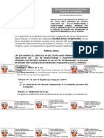 Proyecto de Ley Causal de Despido Nulo Por Violación Intimidad Del Trabajador