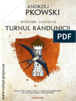 Andrzej Sapkowski the Witcher 6 Turnul Rândunicii