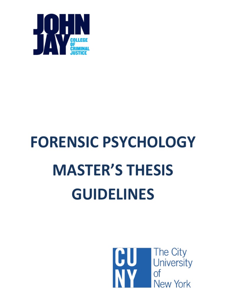 master thesis forensic psychology