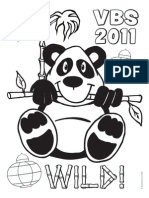 VBS Panda Coloring Sheet