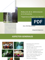Experiencia Región San Martín reducción deforestación
