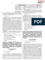 Decreto Supremo Que Aprueba La Tabla de Valores Referenciale Decreto Supremo n 020 2021 Mtc 1962212 2