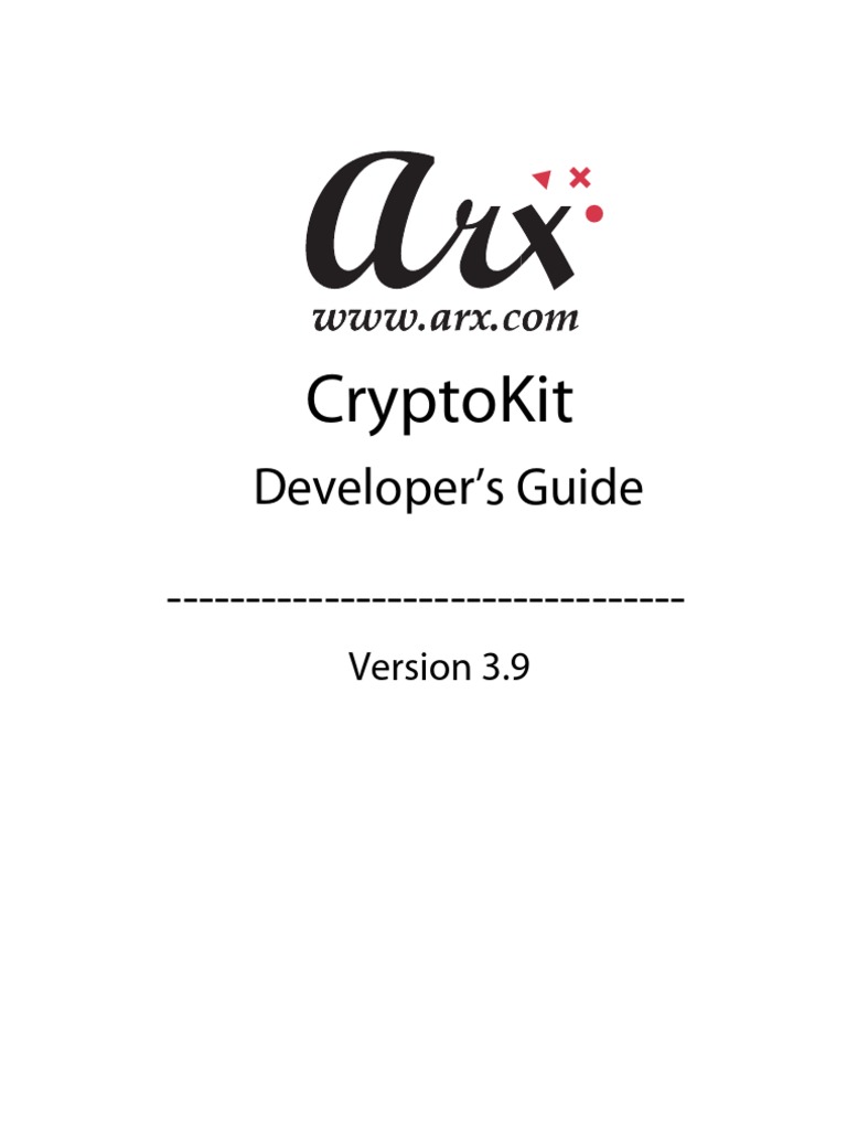 CryptoKit Developers Guide | PDF | Public Key Cryptography | Key  (Cryptography)