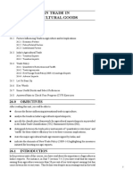 Unit 26 Foreign Trade in Agricultural Goods: 26.0 Objectives