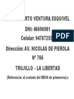 Percy Ventura Esquivel DNI 46696981