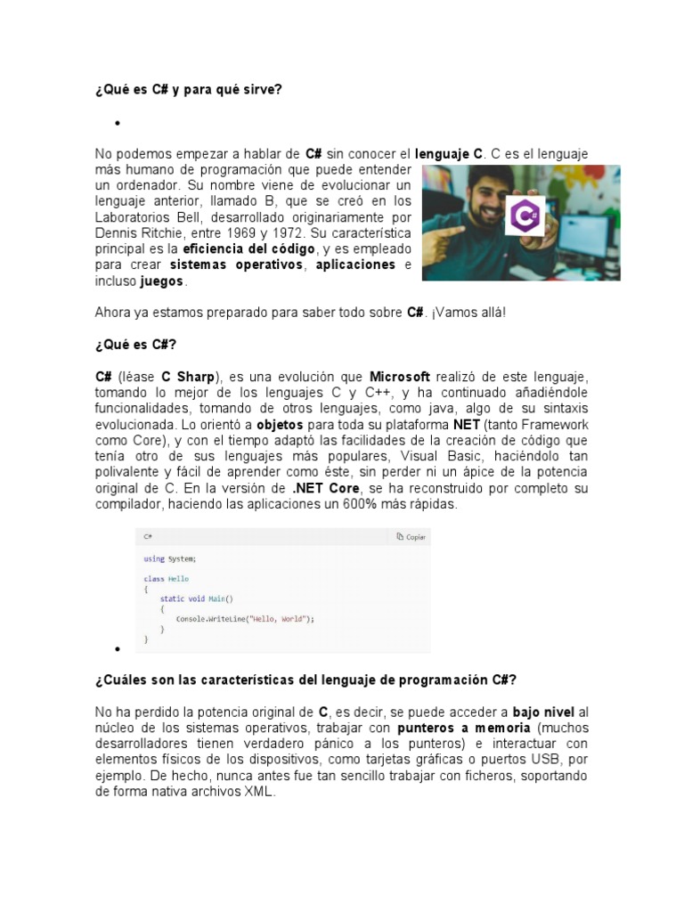 Qué Es C PDF Framework Lenguaje de programación