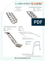 Aluminium Stairs, Ladders & Beams: 2.0m Aluminium Stretcher Stairs 1.0m Aluminium Stretcher Stairs