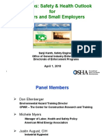 Green Jobs: Safety & Health Outlook For Workers and Small Employers
