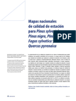 Mapas Nacionales de Calidad de Estación para Pinus Sylvestris, Pinus Nigra, Pinus Pinaster, Fagus Sylvatica y Quercus Pyrenaica