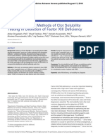 12 - Clot Solubility Test Comparison