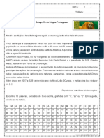 Atividade de Portugues Ortografia Caca Palavras 6º Ano Word 1