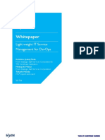 Whitepaper: Light Weight It Service Management For Devops