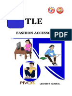 Fashion Accessories: Learner'S Material