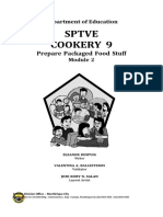 Sptve Cookery 9: Prepare Packaged Food Stuff