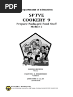 Sptve Cookery 9: Prepare Packaged Food Stuff