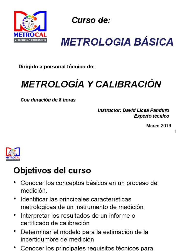 Metrologia Basica MetroCal 19 | PDF | Metrología | Medición