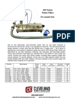 SGY Series Piston Fillers: For Liquids Only