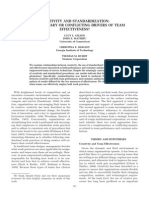 Complementary or Conflicting? Examining the Relationship Between Creativity, Standardization, and Team Effectiveness