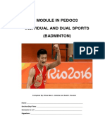 Module in Pedoo3 Individual and Dual Sports (Badminton)