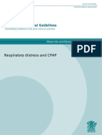 Respiratory Distress and CPAP: Maternity and Neonatal Clinical Guideline
