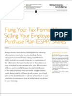 Filing Your Tax Forms After Selling Your Employee Stock Purchase Plan (ESPP) Shares