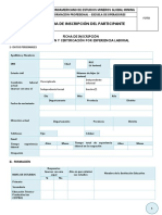 Ficha Inscripcion Certificación Por Experiencia Laboral