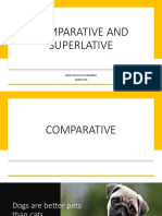 COMPARATIVE AND SUPERLATIVE 1