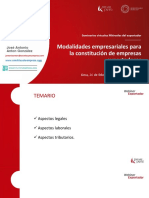 Modalidades Societarias Empresas Exportadoras 2022