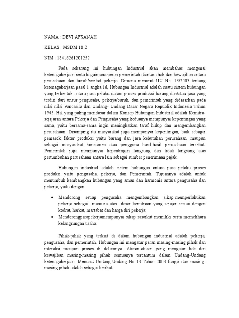 Hubungan Industrial PDF