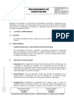 Sged-040 Procedimiento de Capacitacion