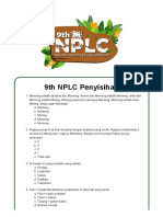 8th NPLC - 9th NPLC Penyisihan