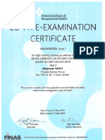 Eu Type-Examination Certi Ficate: Finn Ish Institute of Occupationcil Health