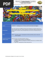 Module 1 - Lesson 2 - Contemporary Arts