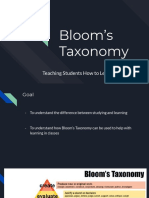 Blooms Taxonomy Edit