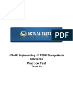 Practice Test: HP HP0-J41