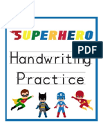 Superhero Handwriting Practice1