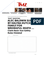 Alec Baldwin Sued by Halyna Hutchins' Family For Wrongful Death in 'Rust' Shooting