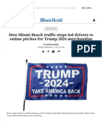 Trump 2024 Website Printed On Miami Beach Police Ticket Info - Miami Herald