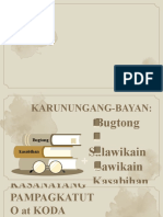 Karunungang-Bayan - Bugtong, Salawikain, Sawikain at Kasabihan