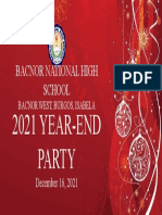 Bacnor National High School: 2021 YEAR-END Party