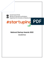 National Startup Awards 2022 Guidelines