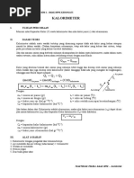 LKS Praktikum Fisika X - KALORIMETER