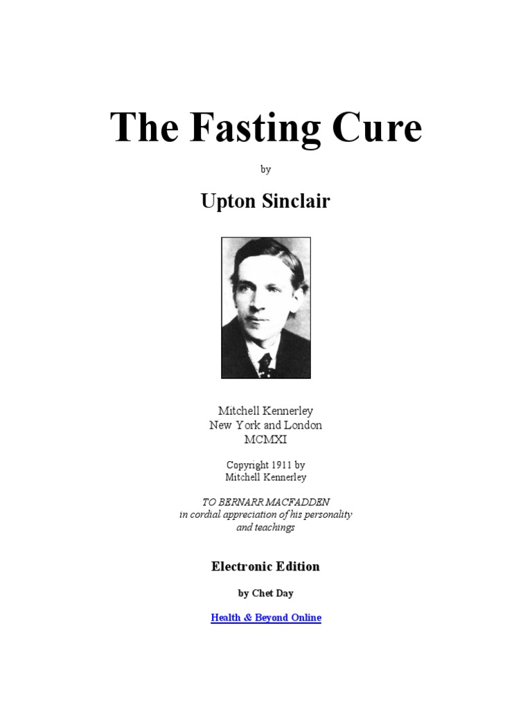 The Fasting Cure Upton Sinclair | PDF | Fasting | Physician